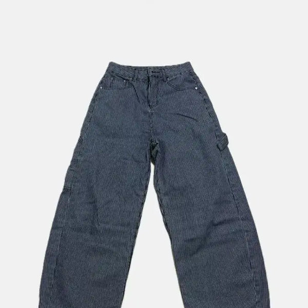 [BUNJANG] Stripe Denim Pants M Size / 스트라이프 데님 팝니다!