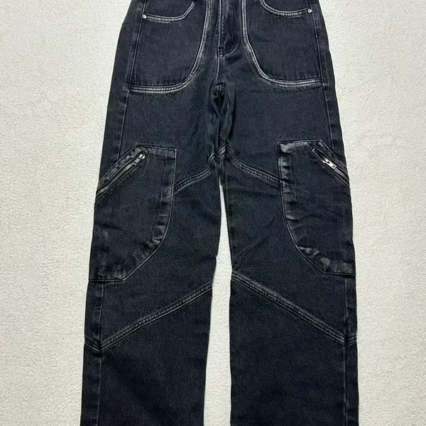 [BUNJANG] Nonfloor Fragments Denim Black Cargo Denim Pants / 논플로어 FRAGMENTS DENIM 블랙 카고 데님 팬츠