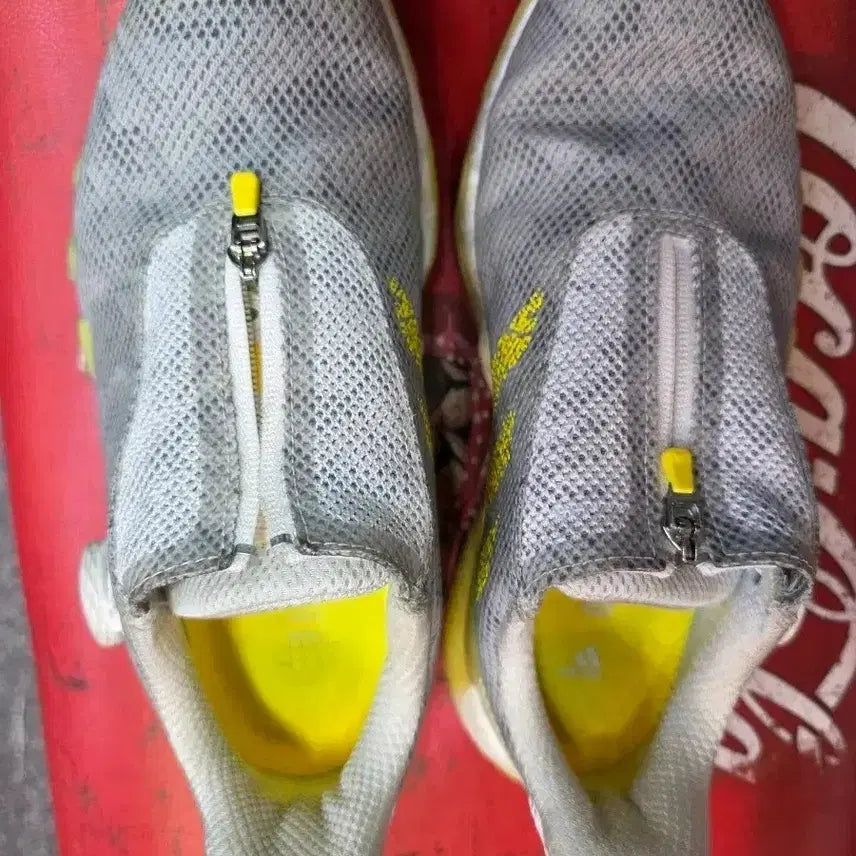 [BUNJANG] Adidas Golf Shoes Grey/Yellow 240 / 아디다스 운동화 그레이/옐로우 골프화 240