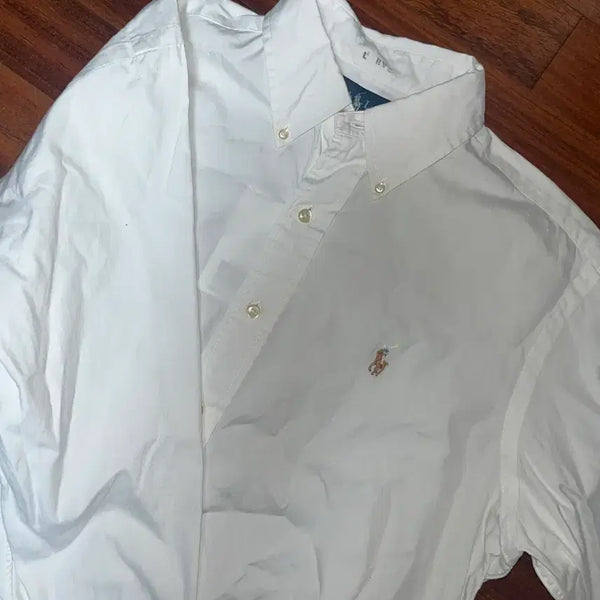 [BUNJANG] Polo White Classic Shirt (Unisex) / 남녀공용) 폴로 화이트 클래식 셔츠