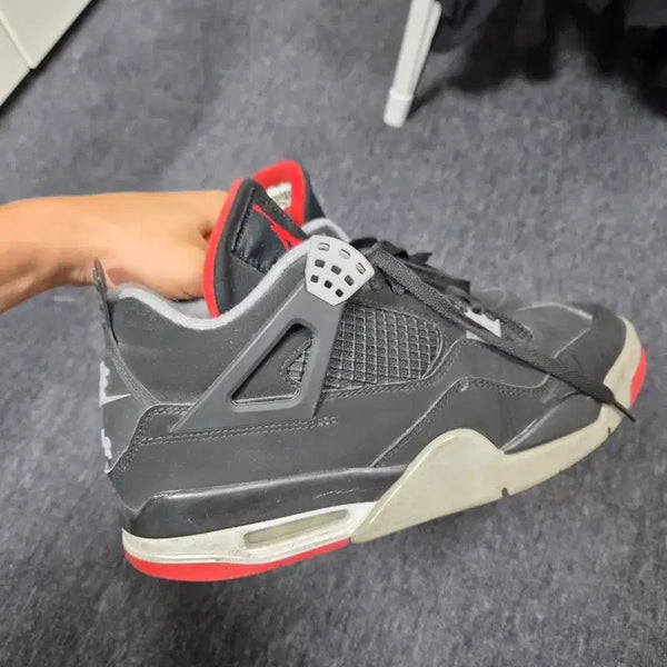 [BUNJANG] Air Jordan 4 Bred Men's Shoes / [270] 조던4 브레드