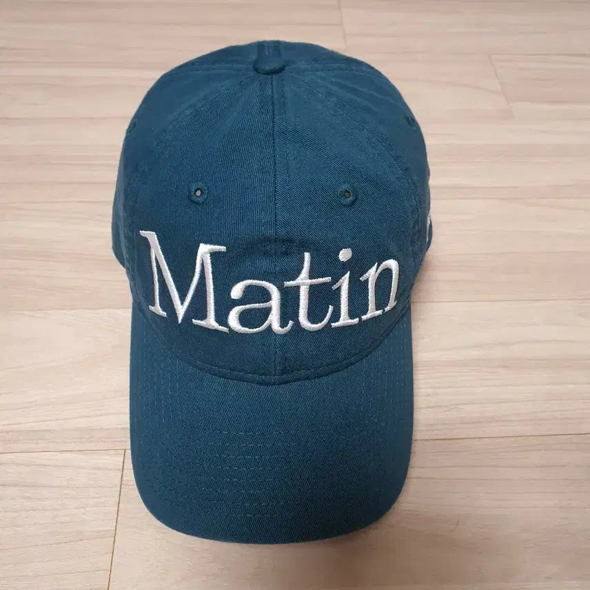 [BUNJANG] Matinkim Nué Unstructured Lettering Ball Cap Midnight Green / 새상품급 마땡킴 뉴에 언스트럭처 레터링 볼캡 모자 미드나이트 그린