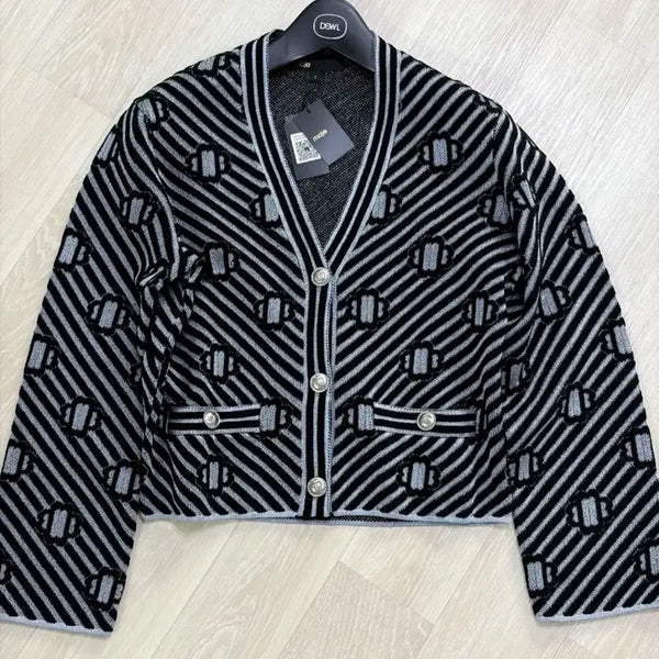 [BUNJANG] Maje Monogram Knit Cardigan / 새상품-마쥬 모노그램 니트 가디건