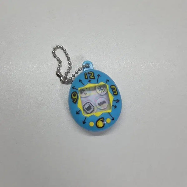 [BUNJANG] Tamagotchi Shake Shake Gacha Keychain - Blue Lemon / 다마고치 샤카샤카 가챠 키링 블루레몬색