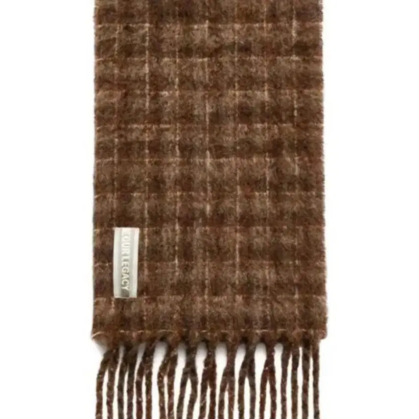 [BUNJANG] Our Legacy Estate Mohair Scarf Brown Check / 아워레가시 에스테이트 모헤어 머플러