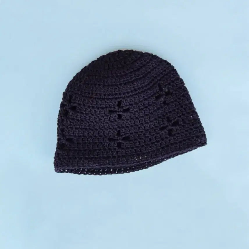 [BUNJANG] Crochet Ant Summer Beanie Navy / 크로쉐안트 썸머비니 네이비