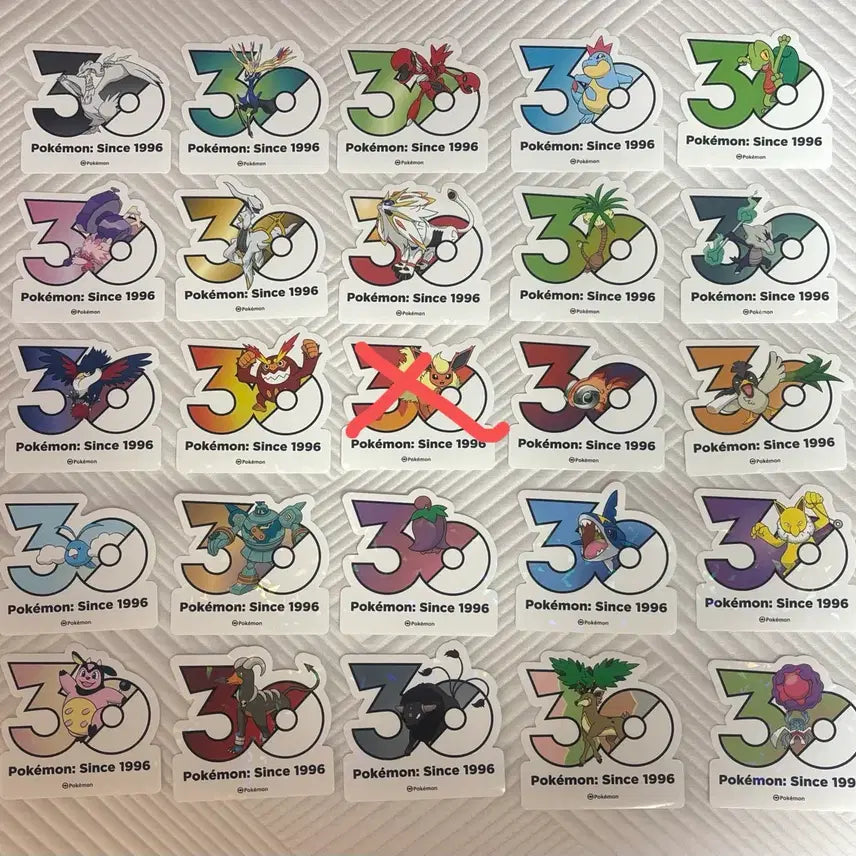 [BUNJANG] Pokemon 30th Anniversary Logo Sticker / 포켓몬스터 30주년 로고 스티커 교환/판매 포켓몬 팝업스토어