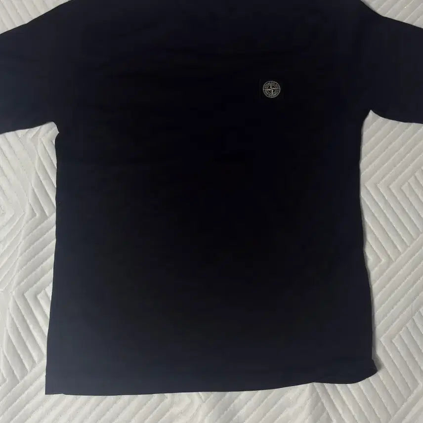 [BUNJANG] Stone Island Badge T-Shirt Black / [STONE ISLAND] 스톤아일랜드 와펜 반팔티 S(90)