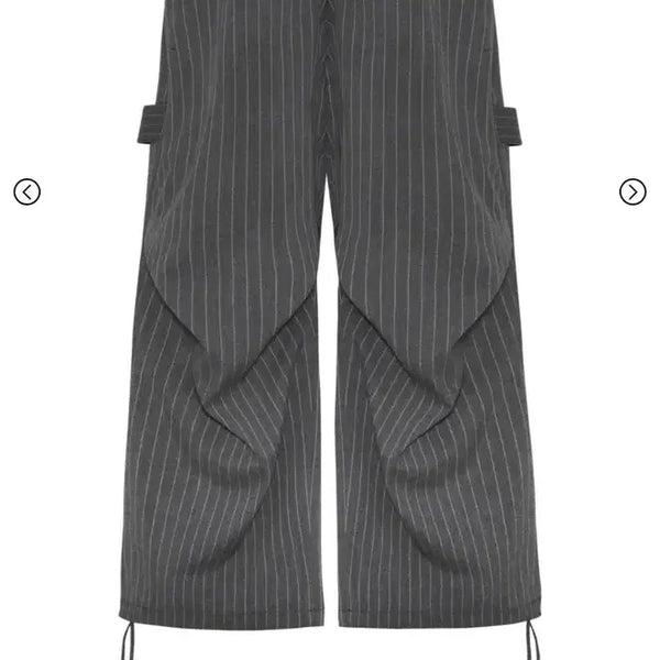 [BUNJANG] Kamien 247 All Day Stripe Pants Grey / 카미엔 247 올데이 스트라이프 팬츠 그레이
