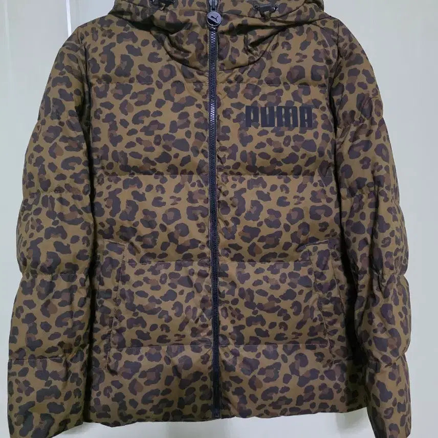 [BUNJANG] Puma Leopard Short Padded Jacket / 푸마 레오파드 숏패딩