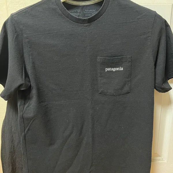 [BUNJANG] Patagonia Basic Logo T-Shirt Black Women's XS / 파타고니아 반팔티 검정색