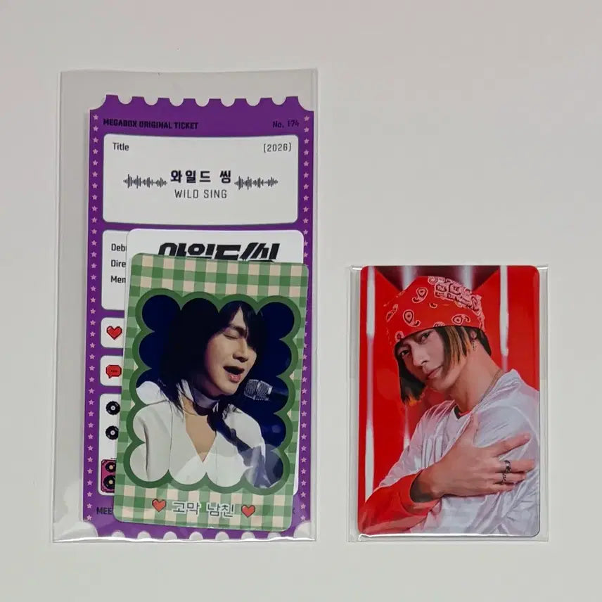 [BUNJANG] Wild Things Original Ticket + Photocard Set / 와일드씽 오리지널 티켓 + 포토카드