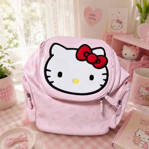 [BUNJANG] Hello Kitty Pink Pattern Backpack / (새상품) 헬로키티 핑크패턴 백팩 팝니다