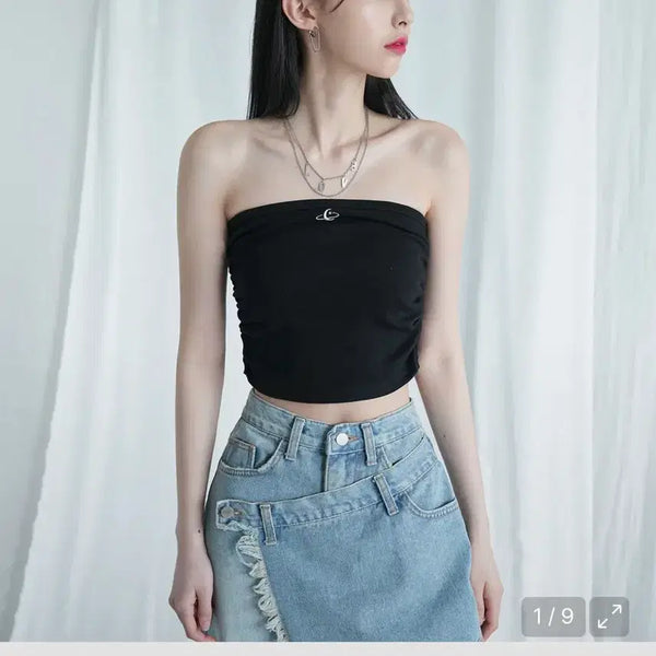 [BUNJANG] Urban Dress Cropped Top / 어반드레스 크롭탑
