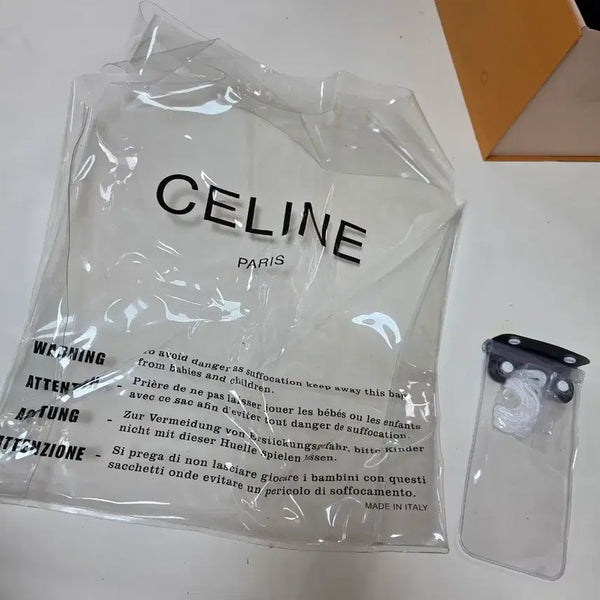 [BUNJANG] Clear Shopping Bag with Logo / 투명 쇼핑백