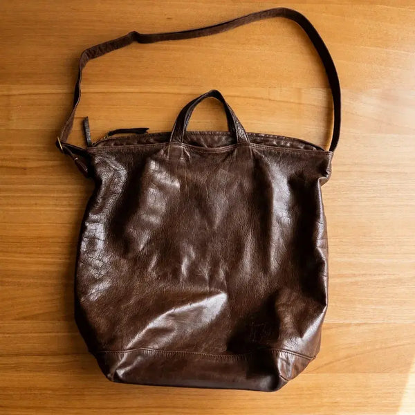 [BUNJANG] Yoshida Porter Frank Horsehide Leather Crossbody Pouch Bag / 요시다 포터 말가죽 프랭크 크로스백 파우치포함