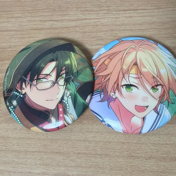 [BUNJANG] Ensemble Stars! Hasumi Keito & Shiratori Aira Can Badges Set / 앙스타 하스미케이토 시라토리아이라 캔뱃지