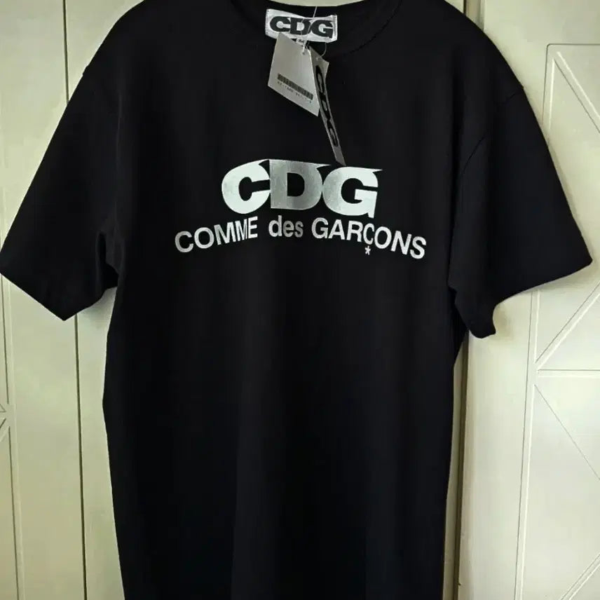 [BUNJANG] Comme des Garçons CDG Black Logo T-Shirt / CDG 꼼데가르송 반팔 티셔츠 블랙 M