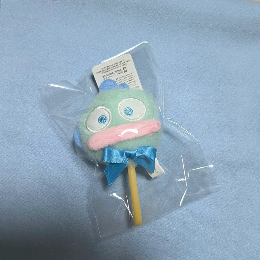 [BUNJANG] Sanrio Hangyodon Cotton Candy Plush Keychain / 산리오 한교동 솜사탕 인형 키링