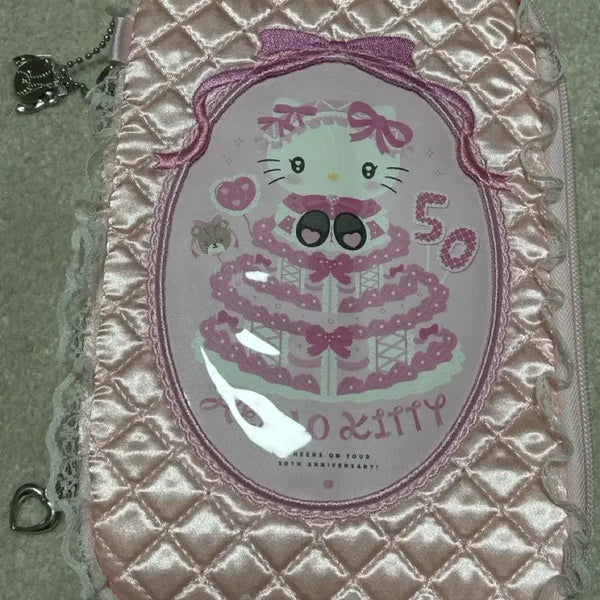 [BUNJANG] Hello Kitty 50th Anniversary Quilted Pouch / 헬로키티 멀티 파우치