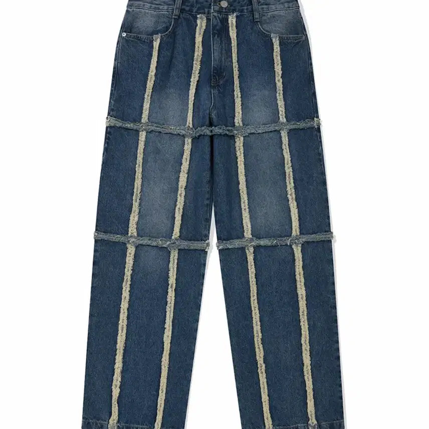 [BUNJANG] Fores 333 Patchwork Washed Jeans (M) / M / 포스333 패치워크 워시드 진