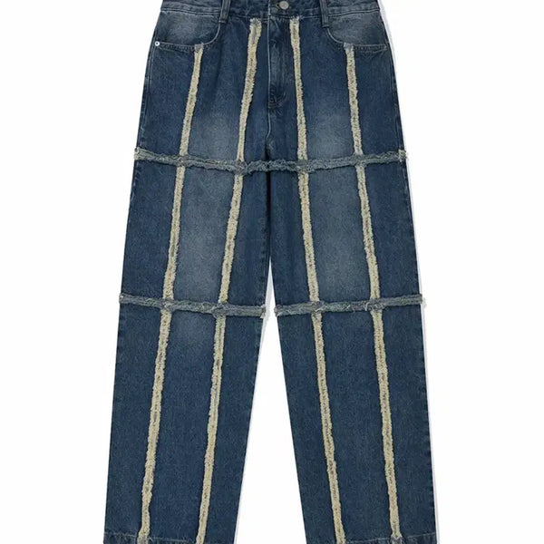 [BUNJANG] Fores 333 Patchwork Washed Jeans (M) / M / 포스333 패치워크 워시드 진