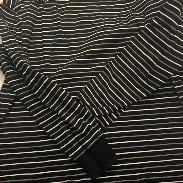 [BUNJANG] Juun.J Long Sleeve Black/White Stripe Shirt / 준지 롱슬리브