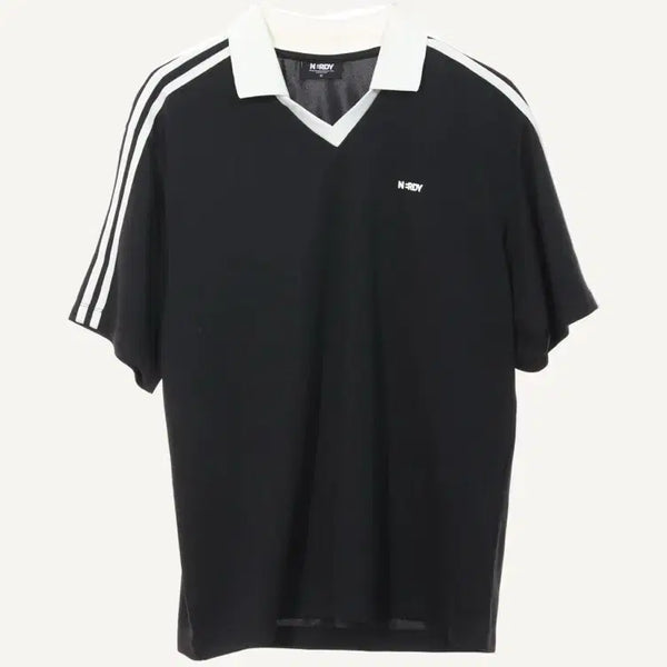 [BUNJANG] Nerdy Jersey Short Sleeve Polo Shirt Black / NERDY 져지 반팔 카라티 블랙