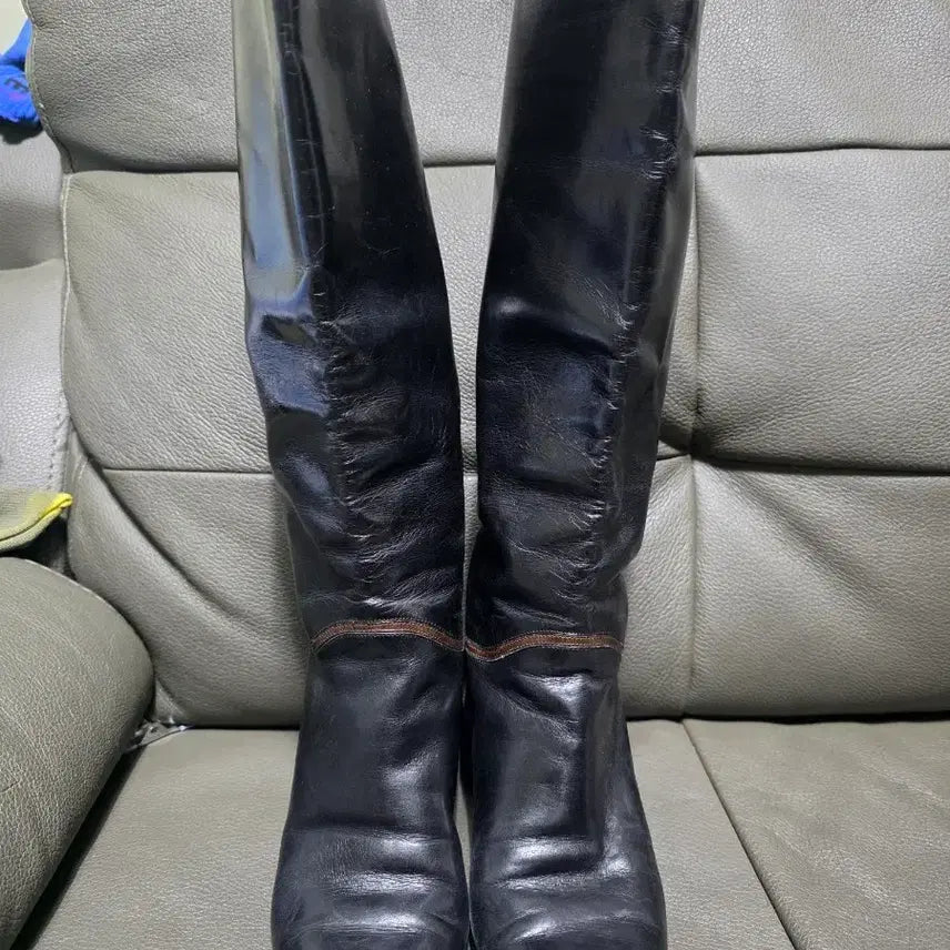 [BUNJANG] Bally Vintage Leather Knee-High Riding Boots / 발리 빈티지 레더 니하이 라이딩 부츠