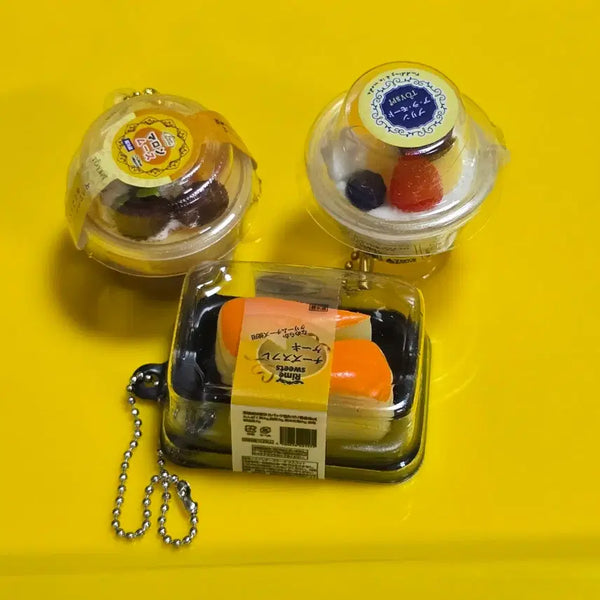 [BUNJANG] Pudding Parfait Gacha Cheesecake Gacha Keyring Bundle Set / 푸딩파르페가챠 치즈케이크가챠 키링 일괄