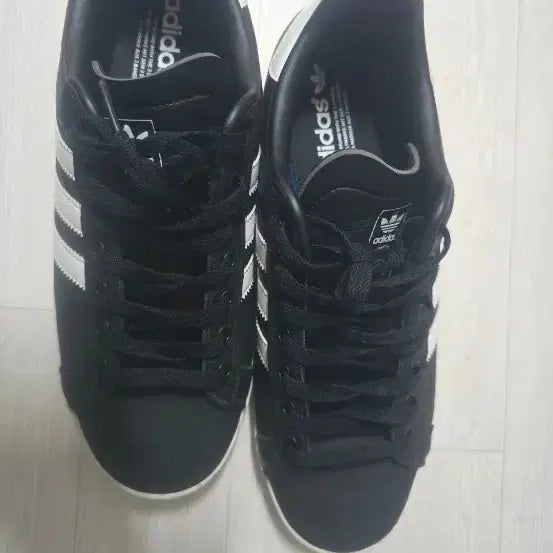 [BUNJANG] Adidas Sneakers Black White Stripes Size 265 / 아디다스 운동화 블랙 흰색 삼선 265