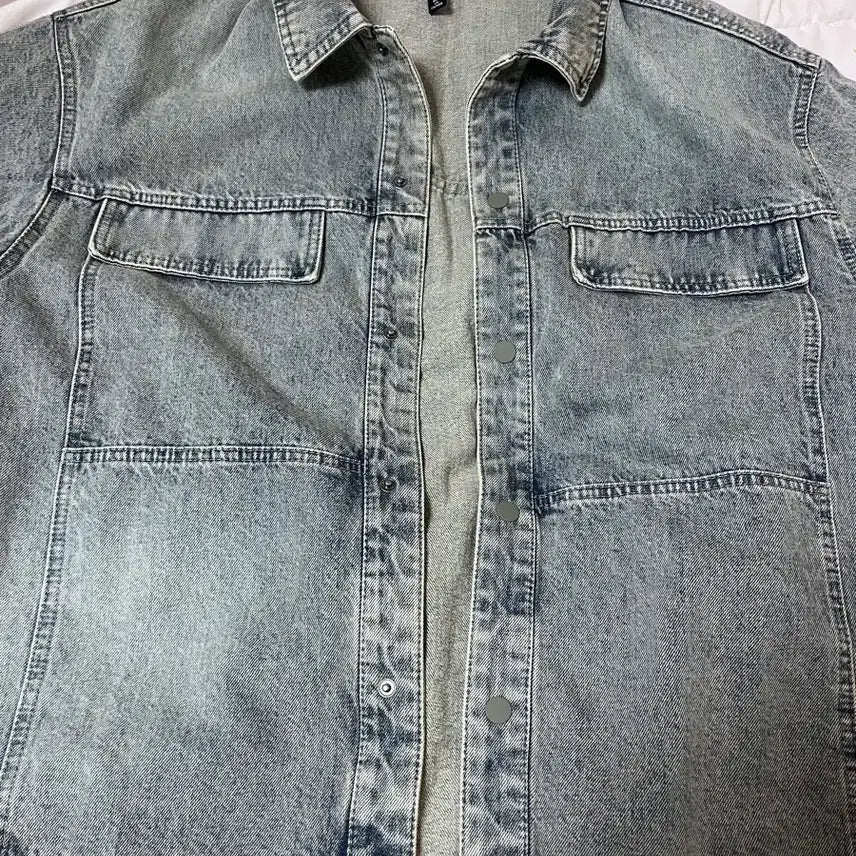 [BUNJANG] H&M Short Sleeve Denim Jacket / 에이치엔엠 반팔 청자켓