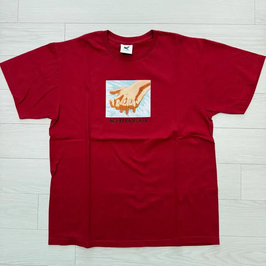 [BUNJANG] SCI-FI FANTASY Graphic T-Shirt Red L / SCI-FI FANTASY 반팔 티셔츠 레드 L