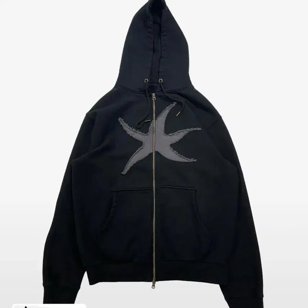 [BUNJANG] The Coldest Moment Starfish Hoodie Zip-Up / 더콜디스트모먼트 후드집업 불가사리