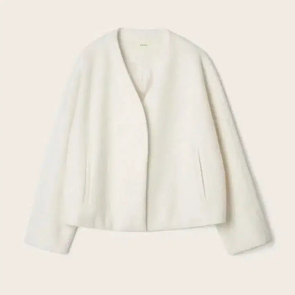 [BUNJANG] Founders Joy Gryson Architect Alpaca Cardigan Jacket Ivory / 아키텍트 알파카 커드자켓 아이보리 / 파운더스 조이그라이슨