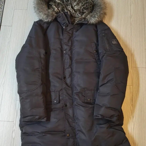 [BUNJANG] Calvin Klein Jeans Men's Parka Long Padded Jacket XL / 이사정리 캘빈클라인 진 남성 야상 롱패딩 XL