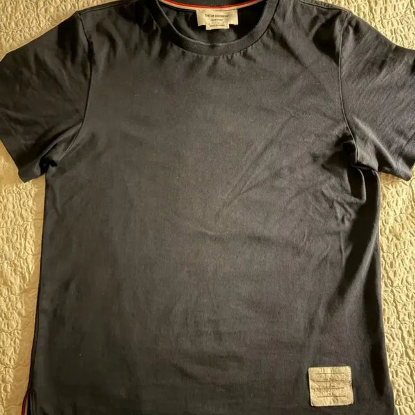 [BUNJANG] Thom Browne Navy T-shirt / [정품]톰브라운 네이비 반팔