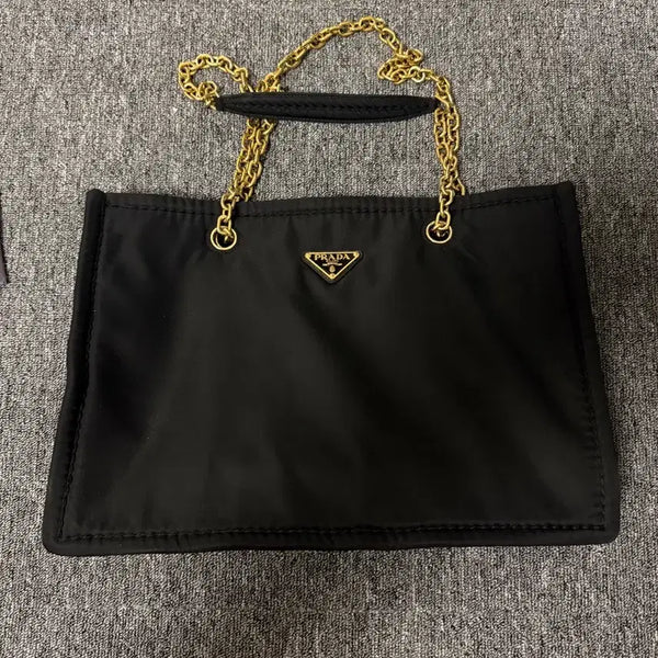[BUNJANG] Prada Tessuto Chain Bag Black / [마지막 가격] 프라다 테수토 체인백 블랙