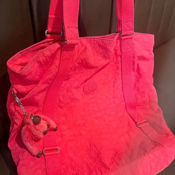 [BUNJANG] Kipling Canvas Bag Pink / 키플링 캔버스백 핑크색