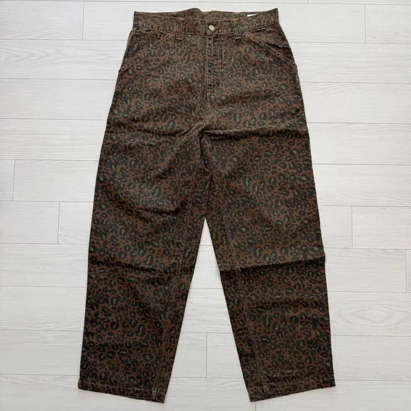 [BUNJANG] Carhartt WIP Tamarind Camo Leopard Single Knee Pants S / 칼하트 타마린드카모레오파드 싱글니팬츠 바지 S