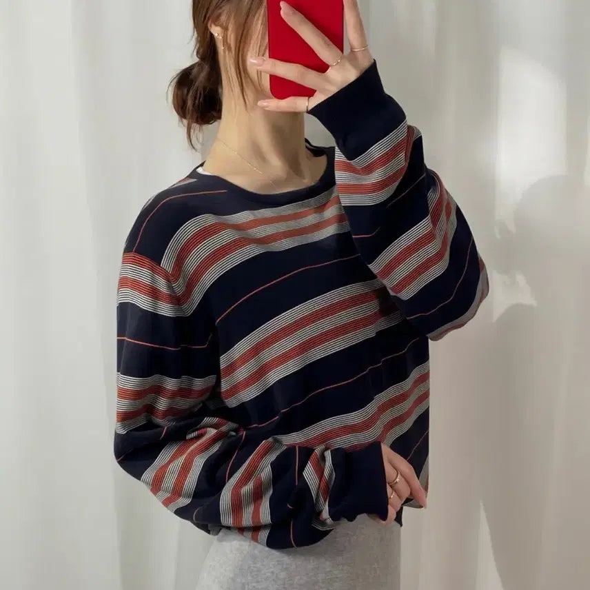 [BUNJANG] Burberry Striped Knit Sweater / 이태리판 버버리 스트라이프 니트