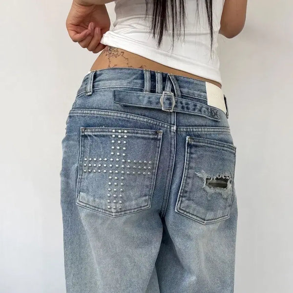 [BUNJANG] 2000 Archives Snyder Wide Denim Pants (Size 01) / 새상품)2000아카이브스 snyder wide denim 01사이즈