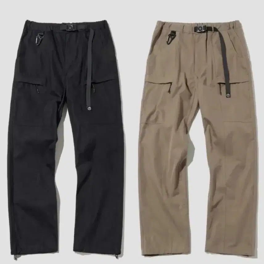 [BUNJANG] Outstanding Hiking Belted Pants Black + Khaki Bundle Set / M] 아웃스탠딩 하이킹 벨티드 팬츠 블랙 + 카키 일괄 판매