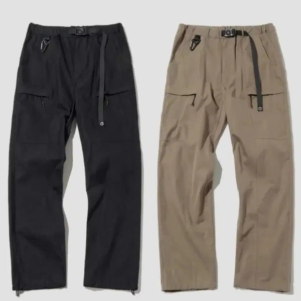 [BUNJANG] Outstanding Hiking Belted Pants Black + Khaki Bundle Set / M] 아웃스탠딩 하이킹 벨티드 팬츠 블랙 + 카키 일괄 판매