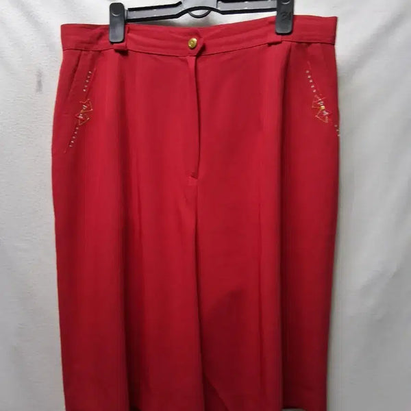 [BUNJANG] Red Women's Suit Shorts 34 Inch / 빨간색 여성정장 반바지34인지