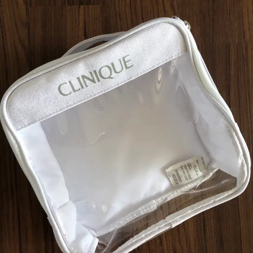 [BUNJANG] Clinique Clear Handle Pouch / 크리니크 투명 클리어 손잡이 파우치 새상품 화장품 목욕용품 여행