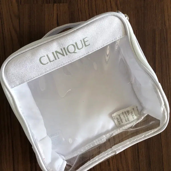[BUNJANG] Clinique Clear Handle Pouch / 크리니크 투명 클리어 손잡이 파우치 새상품 화장품 목욕용품 여행