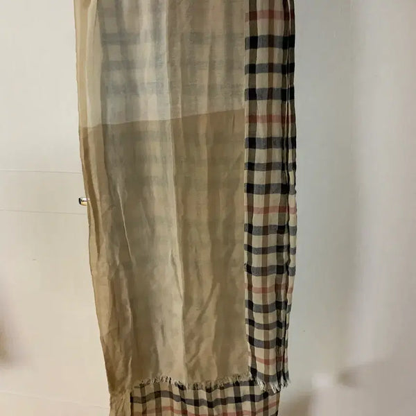 [BUNJANG] Daks Check Wool Scarf Beige / 닥스 체크머플레베이지