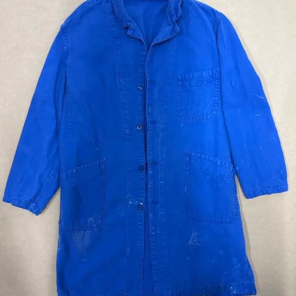 [BUNJANG] 1970s French Work Long Coat Jacket / 70년대 프렌치 워크 지켓 롱코트