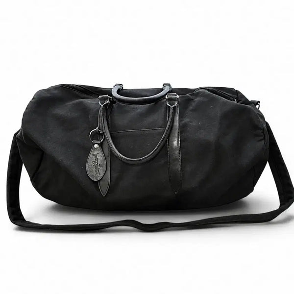 [BUNJANG] Margaret Howell Canvas Leather Boston Bag / 마가렛 호웰 캔버스 가죽 보스톤백